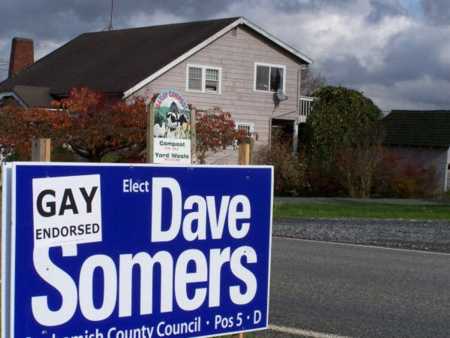 Vandalized signs