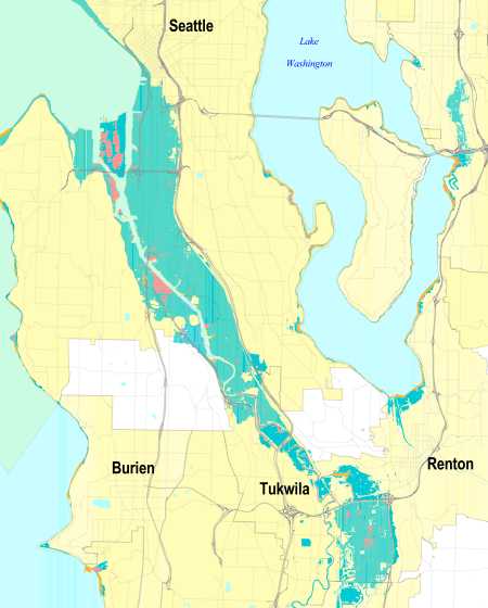 King County projected sea level rise