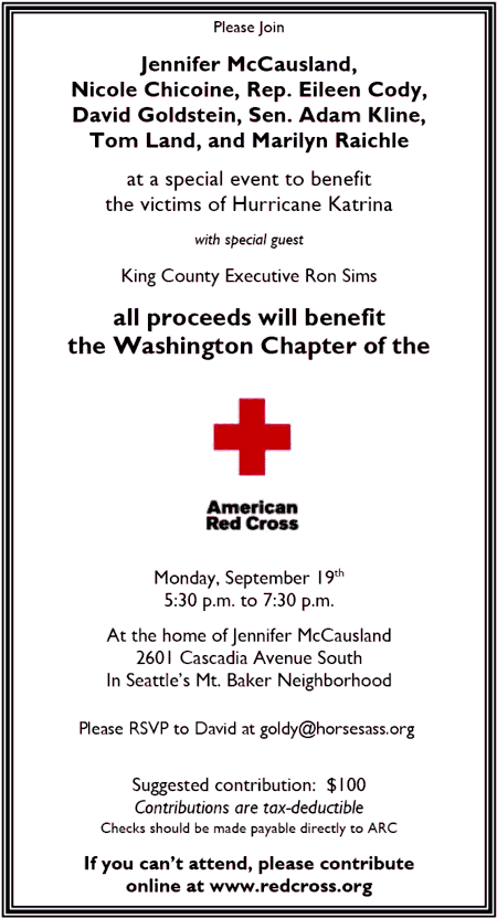Red Cross Fundraiser Invitation