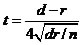 T-test equation