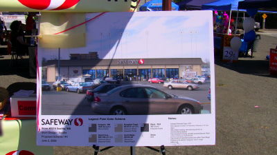 Safeway shows off remodel plans a Othello street fair