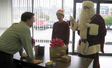 Santa visits McGavick