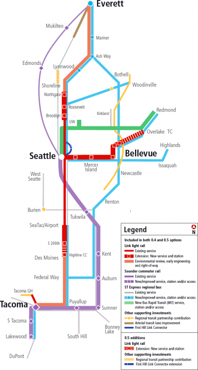 Proposed Sound Transit Map