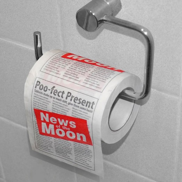  Newspaper toilet roll